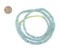 The Bead Chest Indonesian Glass Beads, Small Java Bali 4mm Spacers Jewelry Making Supplies for Necklaces, Bracelets, DIY Crafts (Faded Turquoise)